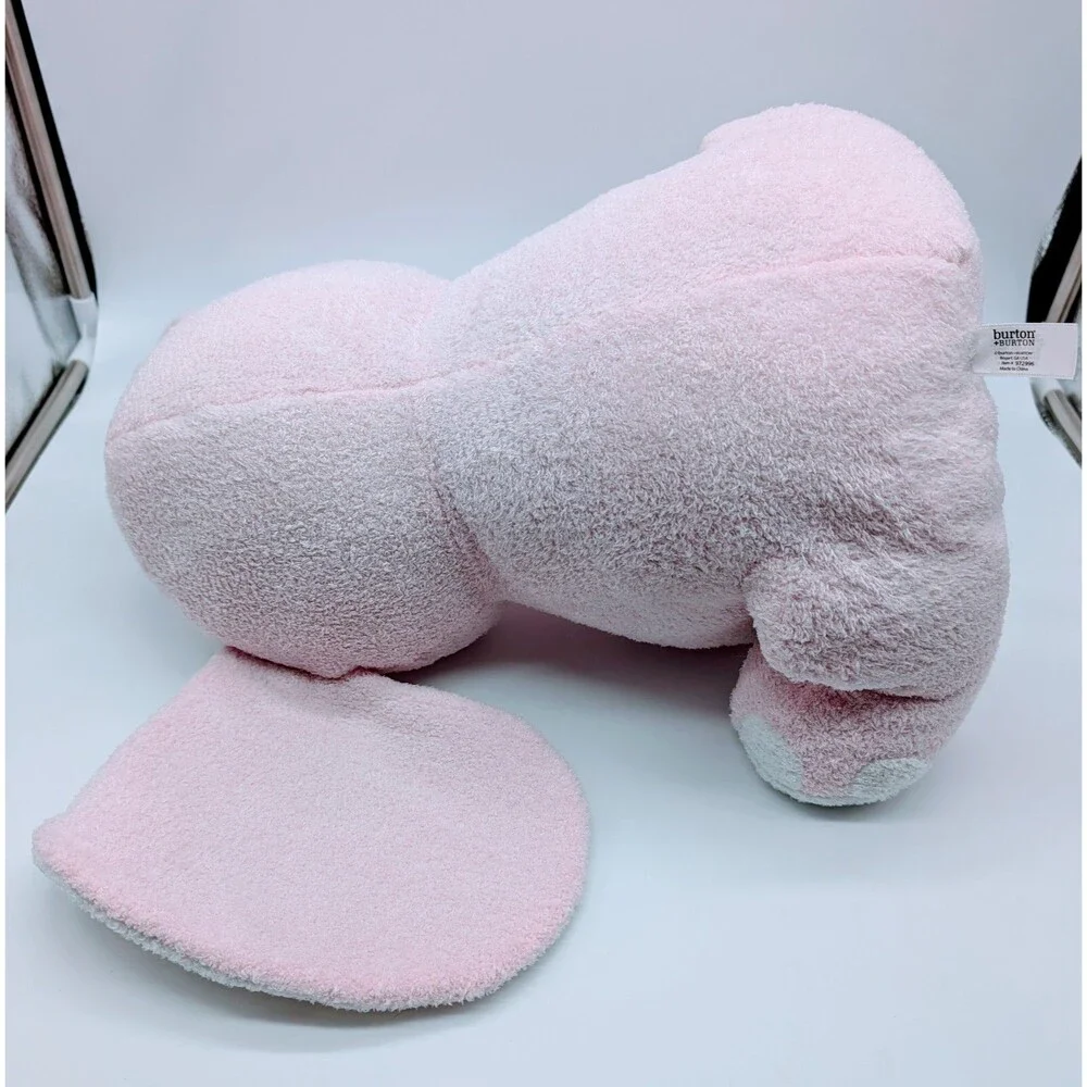 Pink Plush Terry Cloth Elephant Stuffed Animal 15” Girl Burton + Burton